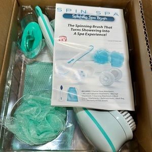 NEW Spin Spa spinning spa brush set